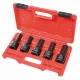 IMPACT SOCKET SET DOUBLE HEX & E-STAR - 5 PC.